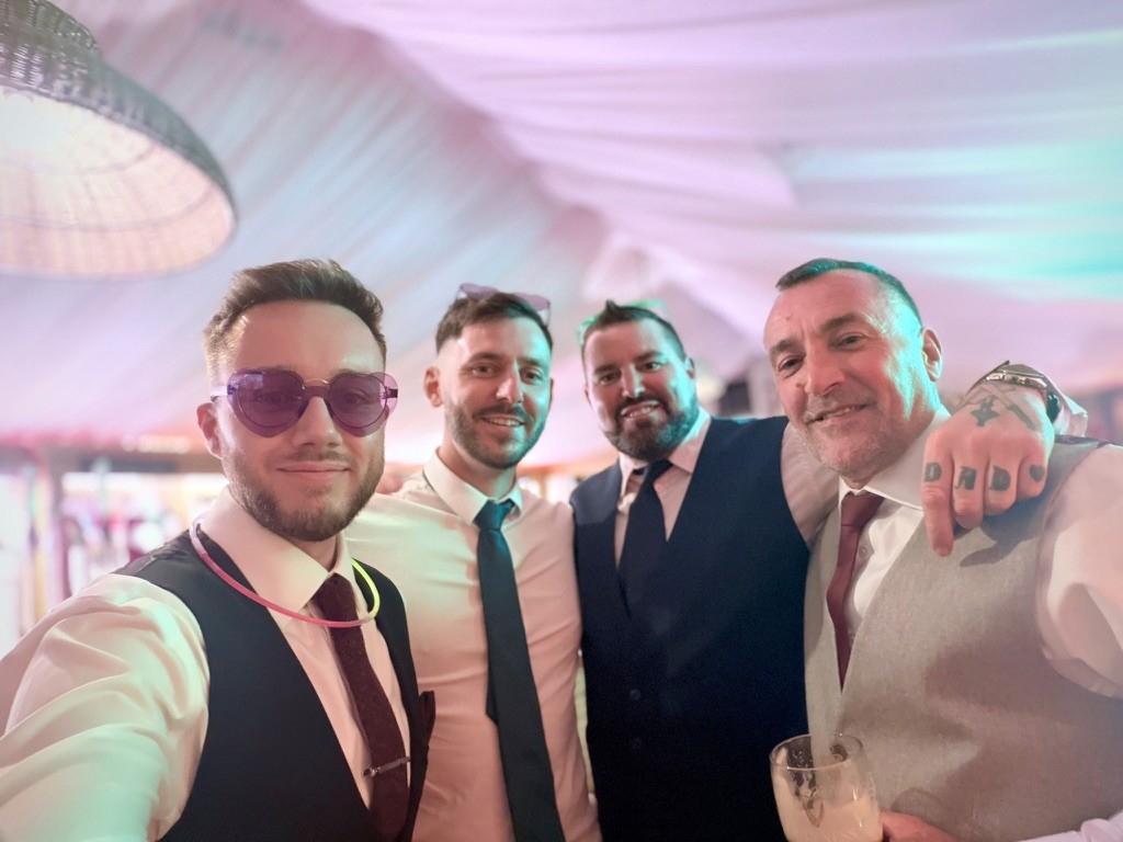 Friends at a celebration